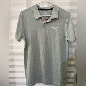 NWT Puma Light Gray Men's Polo Shirt